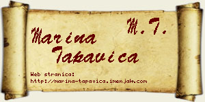 Marina Tapavica vizit kartica